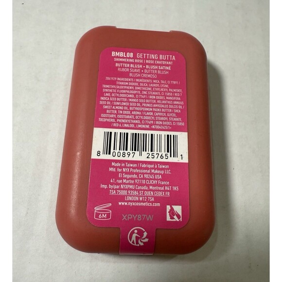 NYX Professional Makeup Buttermelt Blush Full .17 Oz NEW GETTING BUTTA ROSE - Picture 2 of 6